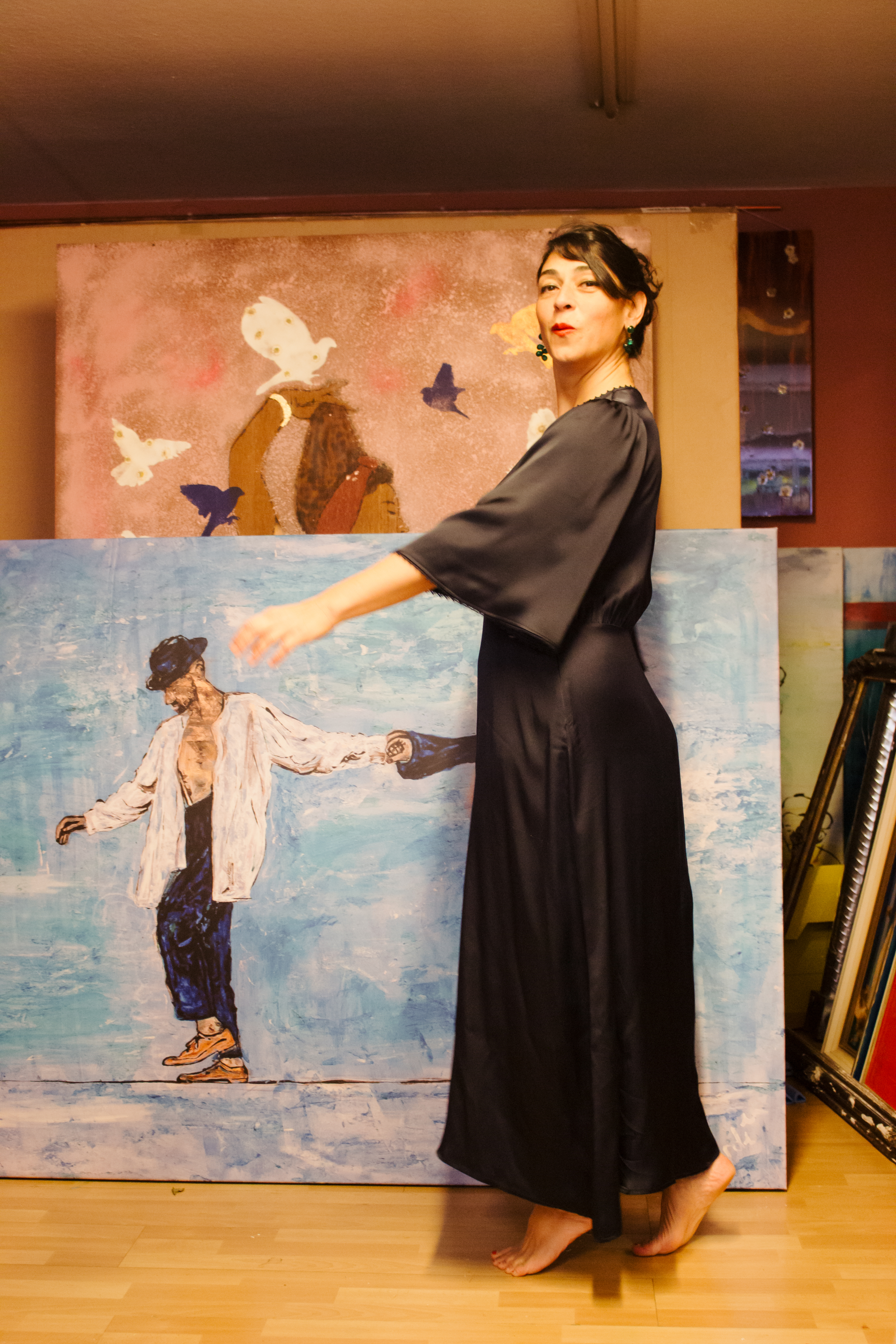 Mehlika Tanriverdi in ihrem Atelier